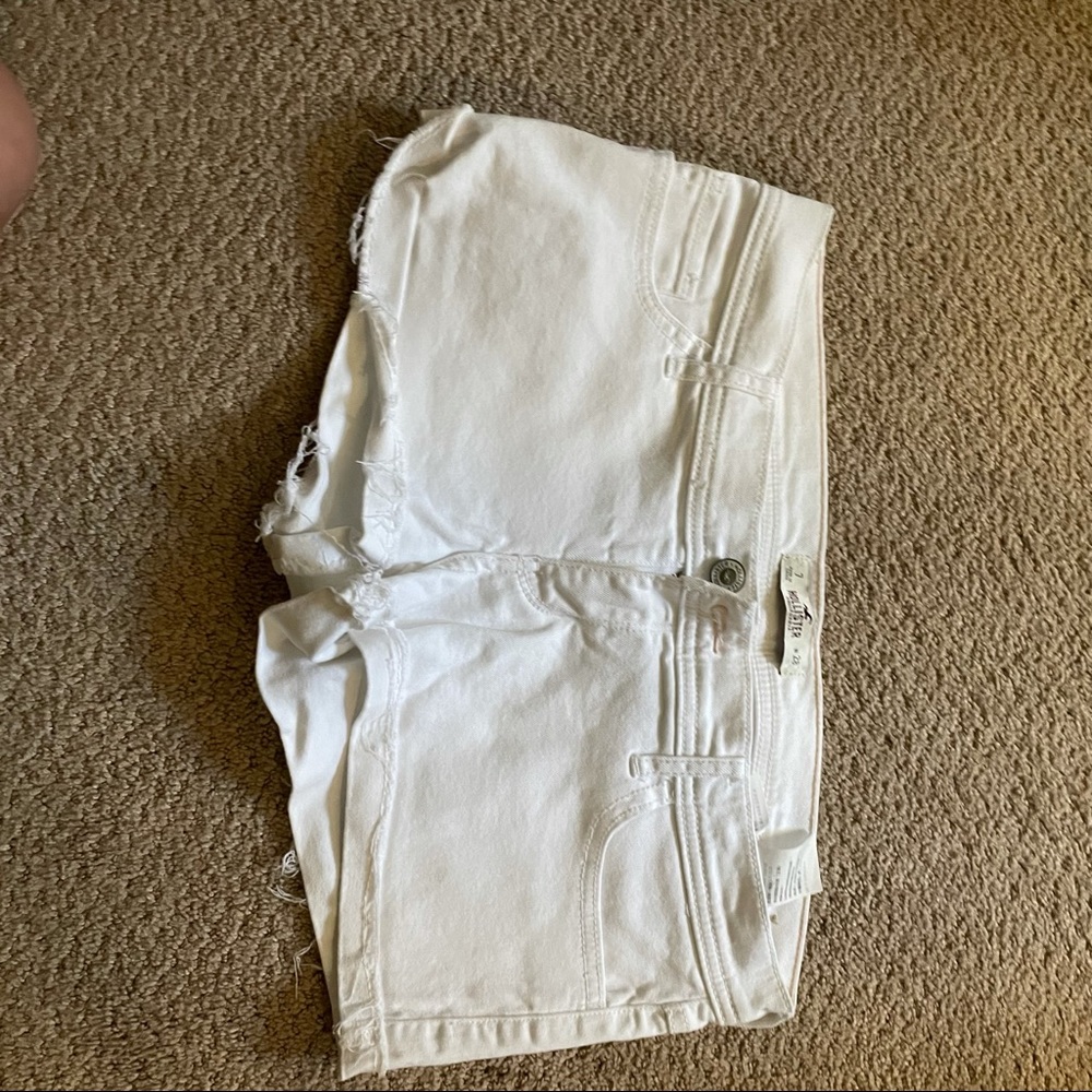 Hollister white shorts